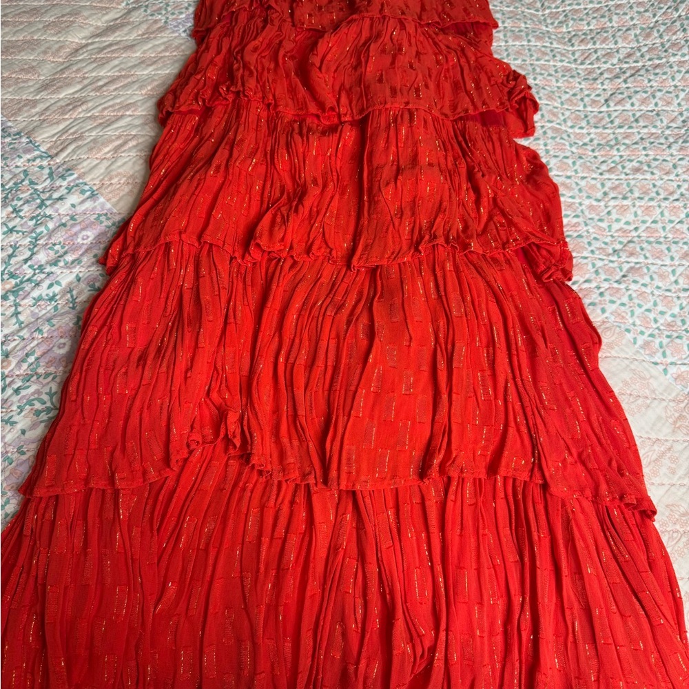 Anthropologie ruffle tiered dress